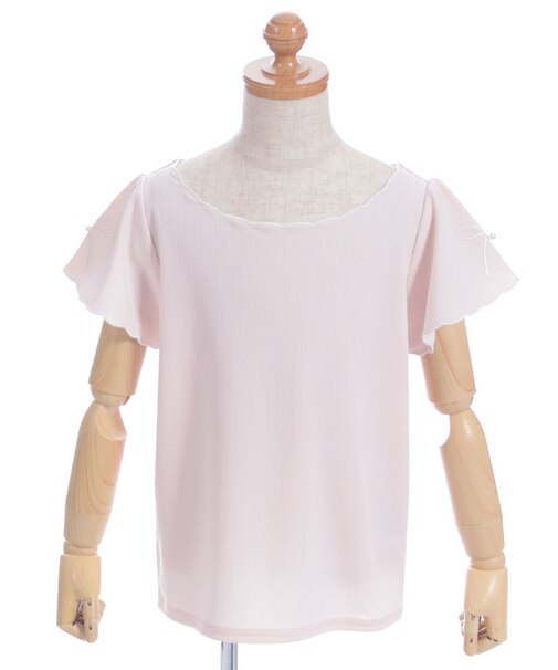 リボン×スカラップトップス