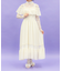 オフショルフリルロングワンピース