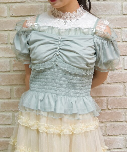 チュールキャミトップス