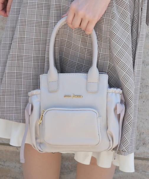 リボン撥水ナイロンポシェット