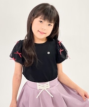 リボンチュール袖Ｔシャツ