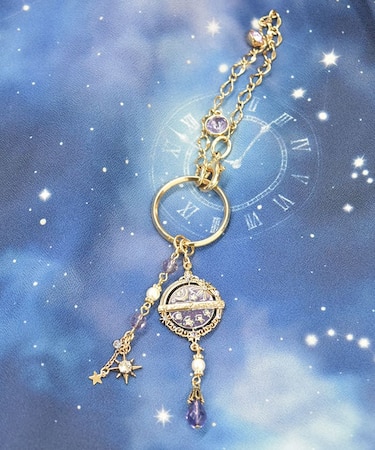 星巡りの天球儀バッグチャーム