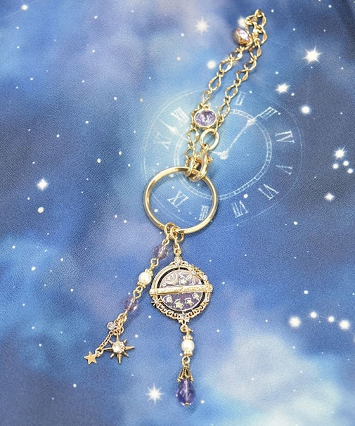 星巡りの天球儀バッグチャーム