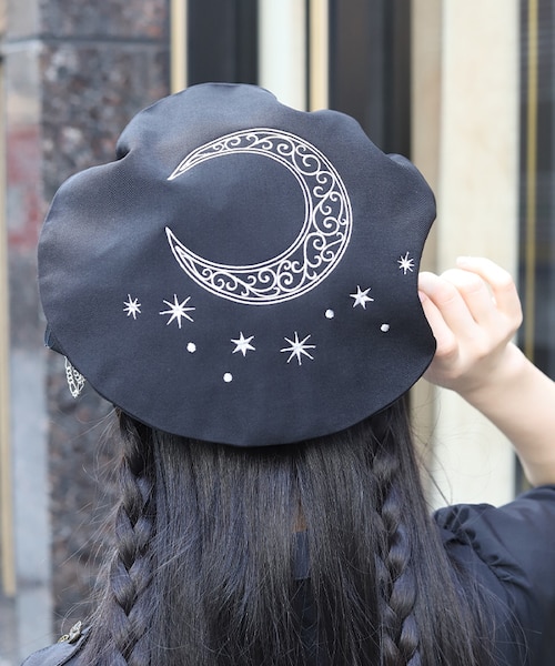 星モチーフ刺繍ベレー｜アクシーズファムの通販｜&mall（アンド