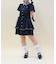 バイカラーシャツミニワンピース
