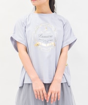 接触冷感天体柄プリントＴ