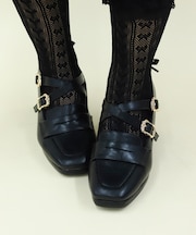 バックレースアップローファー