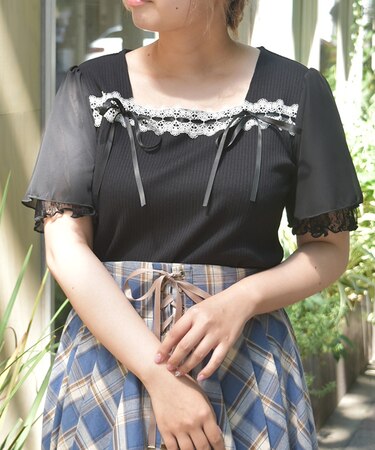 はしごレース×リボントップス