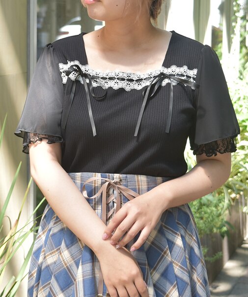 はしごレース×リボントップス