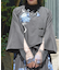 彼岸花刺繍ショートシャツ