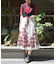 彼岸花柄プリーツジャンスカ