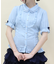 バックレースアップロングブラウス