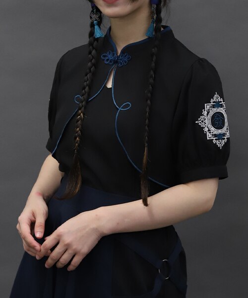 麻　アッパーシーツ　モノグラム刺繍　W 麻アッパーシーツモノグラム刺繍W