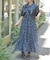 小花柄ブラウス×ワンピースセット