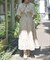 小花柄ブラウス×ワンピースセット