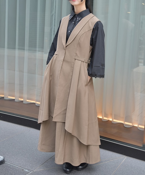 フィッシュテールロングジレ