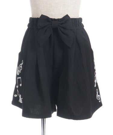 おんぷねこ刺繍リボンパンツ