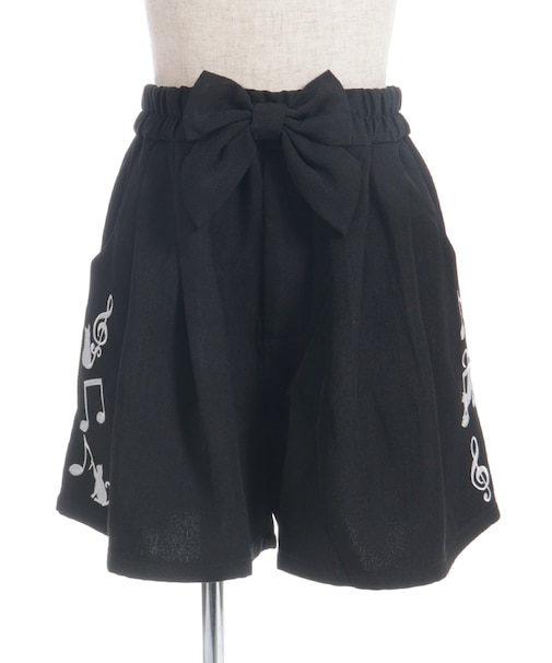 おんぷねこ刺繍リボンパンツ