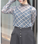 チェック柄シアートップス