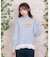 くまボア刺繍裾レースＴシャツ