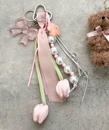 パステルフラワーチャーム