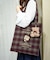 タテ型チェック柄トート