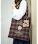 タテ型チェック柄トート