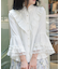 姫袖風フレア袖ブラウス