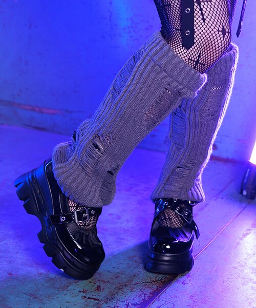 ダメージニットレッグカバー｜アクシーズファムの通販｜&mall（アンド