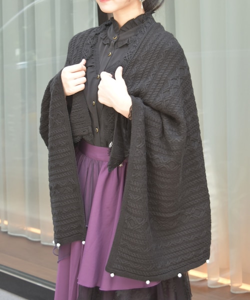 アドーア ノベルティ 2way ストール 最新ノベルティ】アドーア ADORE 2way ストール ブラック F