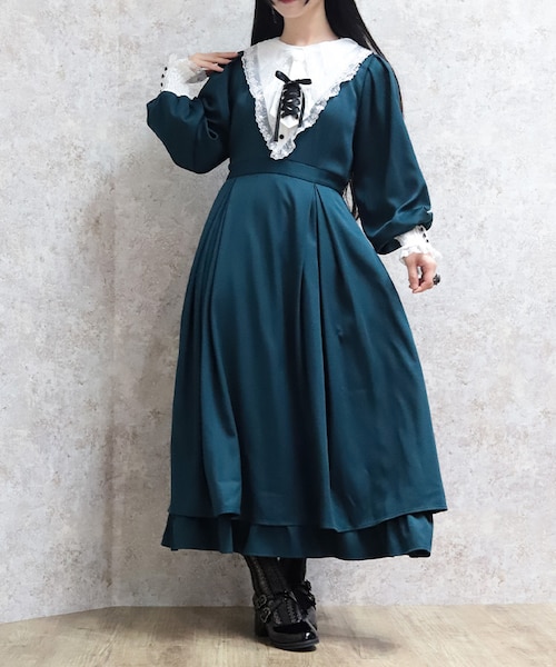 axes femme ルリジューズレースアップワンピース　ブラック ルリジューズレースアップワンピース｜アクシーズファムの通販｜&mall