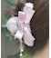 リボン×ファーヘアクリップ
