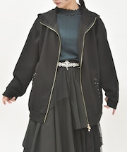 Ｗジップロングパーカー