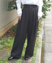 ツータックセミワイドパンツ