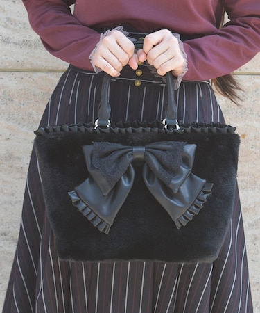 ビッグリボンファーバッグ