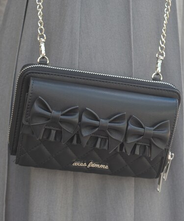 リボンキルトヨコ型ショルダー