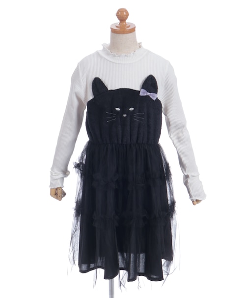 もふもふくろねこワンピース