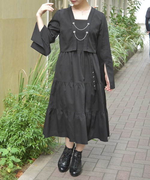 y's ティアードワンピース レイヤード風ティアードワンピース｜アクシーズファムの通販