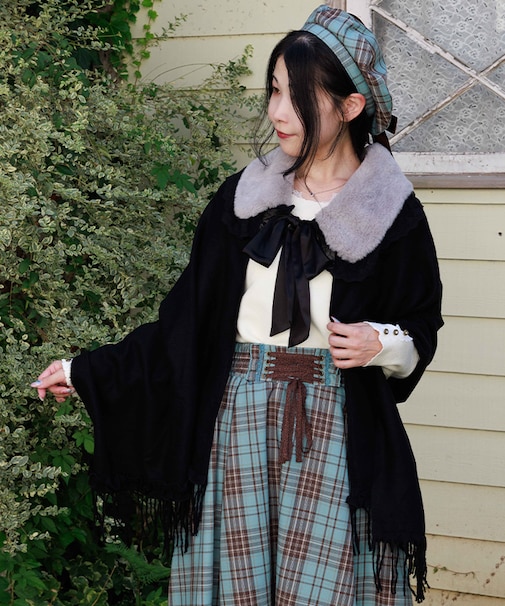 ファーティペット付きストール