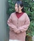 蝶刺繍ロングニットカーディガン