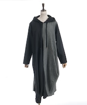 切替変形パーカーワンピース