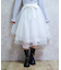 レース×チュールイレヘムスカート