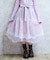 レース×チュールイレヘムスカート