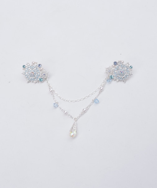 雪の結晶ストールクリップ