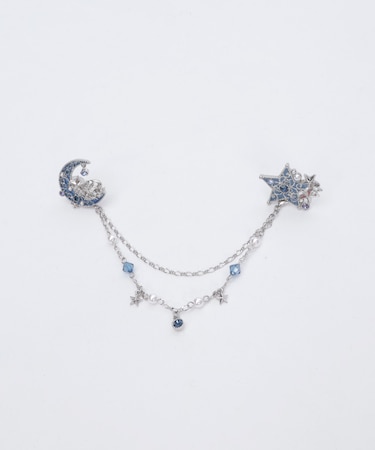 月×星装飾ストールクリップ