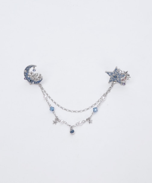 月×星装飾ストールクリップ