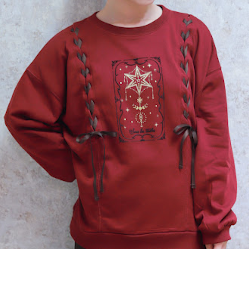 アクシーズファム ＋ マジェスティックレゴン 編み上げアソート柄トレーナー｜アクシーズファムの通販｜&mall