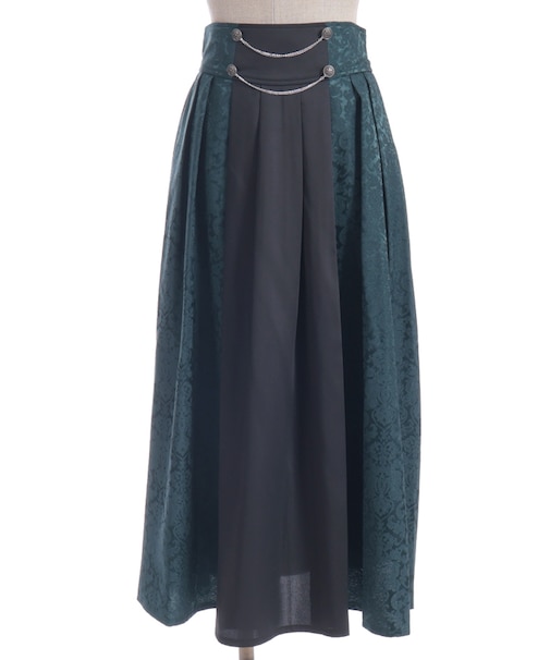 チェーン付ジャガード切替スカート