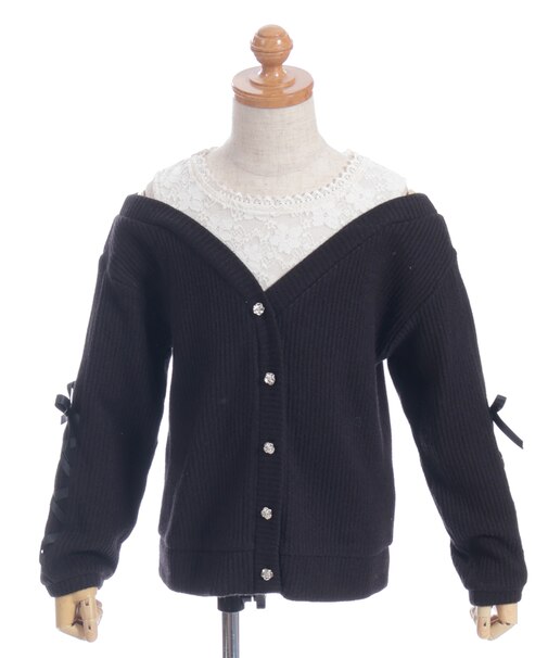 レイヤード風肩だしプルオーバー