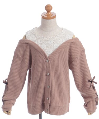 レイヤード風肩だしプルオーバー